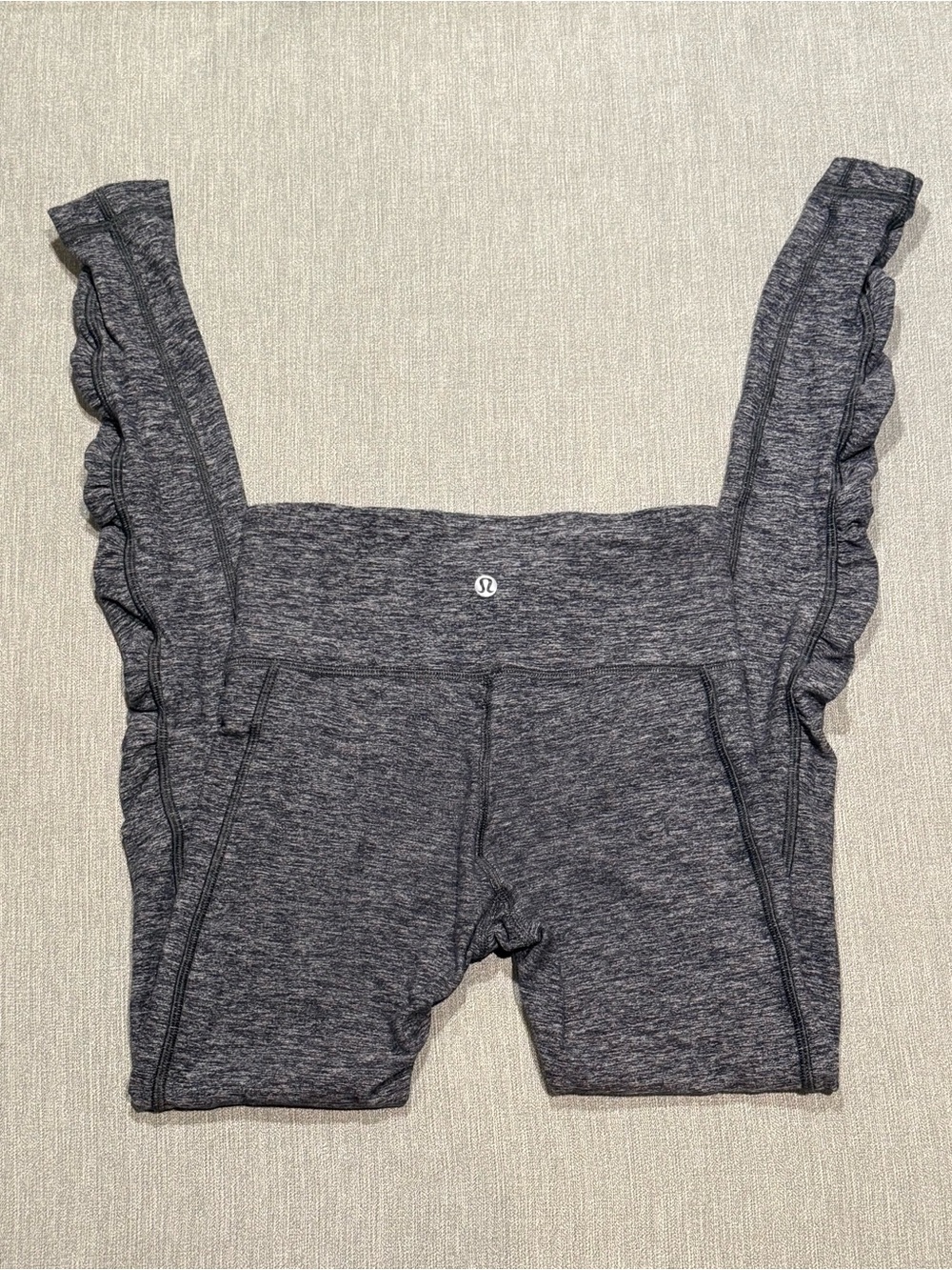 lululemon athletica Charcoal Ruffle-Trim Leggings